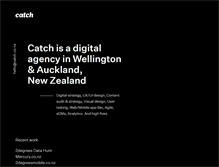 Tablet Screenshot of catchdesign.co.nz